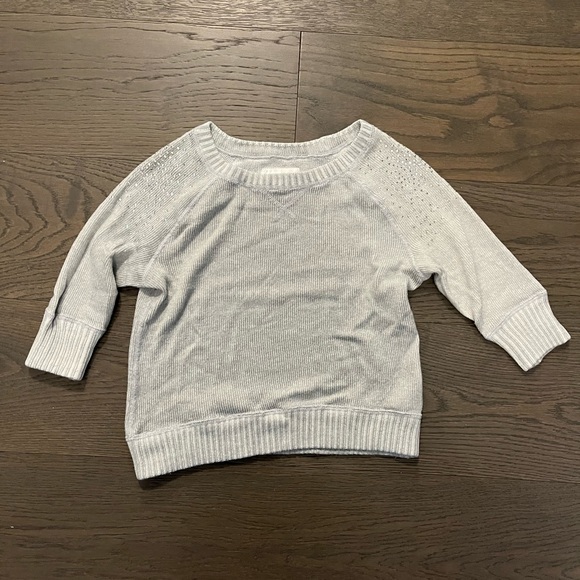Justice silver sweater sz 12 (fits small) NWT retail $52 - Picture 1 of 3